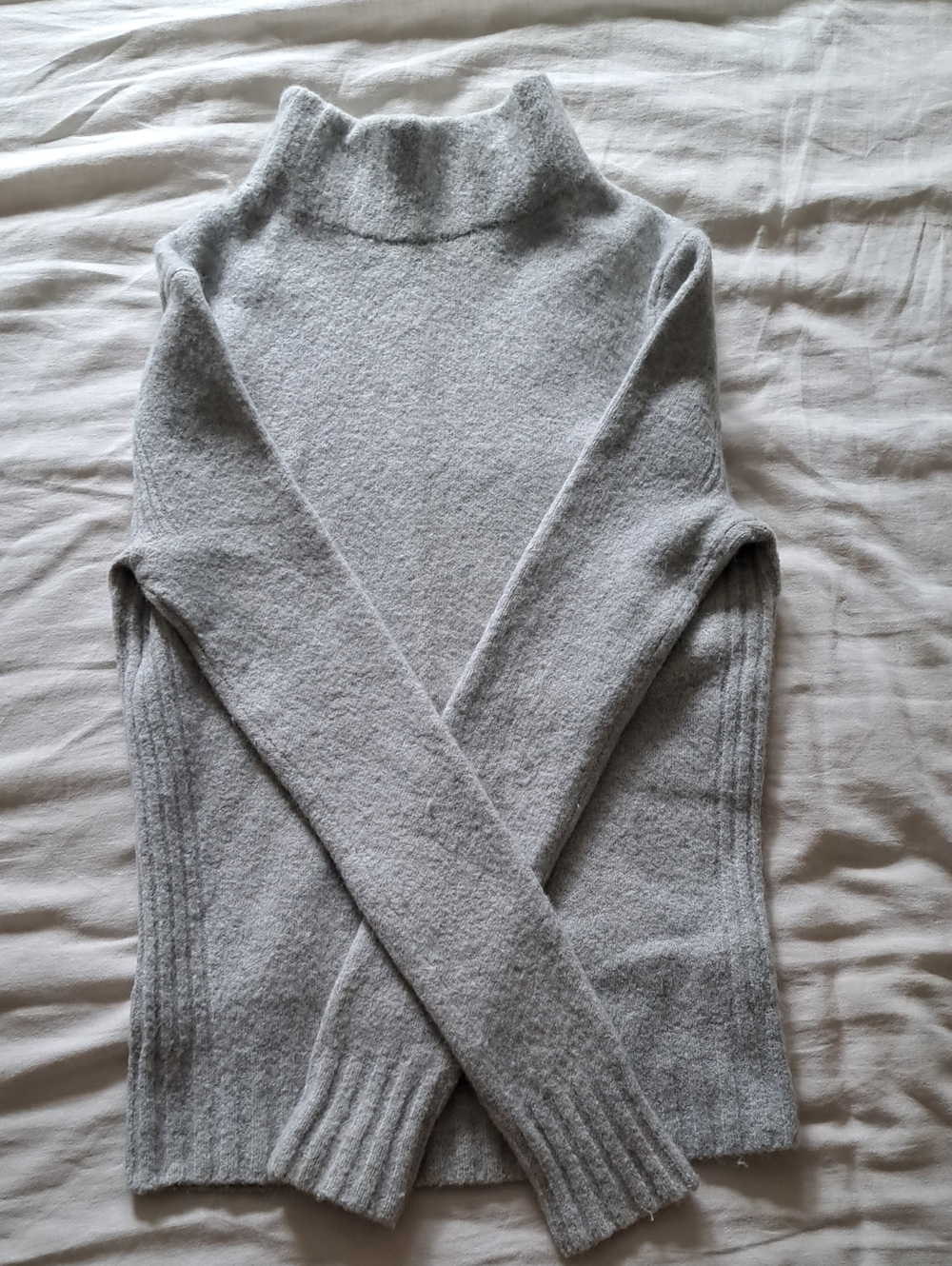 J. Crew Light Gray Turtleneck Sweater